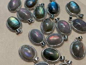 925 Sterling <b>Silver</b> Labradorite Pendant Genuine Labradorite <b>Silver</b> Pendant Multi Labradorite Pendant <b>Necklace</b> - Product Image 1