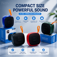 X312 Meilleur haut-parleur mobile sans fil d'extérieur, lecteur audio à basses profondes et volume élevé, format cylindrique, avec port USB, très vendu en Afrique