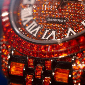 Reloj de Diamantes de Lujo para Hombre, Rojo, con Incrustaciones de Diamantes, Estilo HipHop, a Precio Bajo - Product Image 3