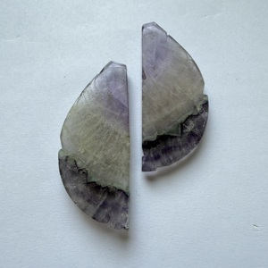Par de Hojas de Amatista Natural TFH, Talladas a Mano, Piedra Preciosa de 173 Quilates, 55*24MM, para Joyería - Product Image 5