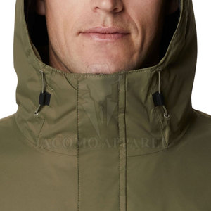 Veste de ski pour homme, faible MOQ, hiver, neige, avec capuche, fermeture éclair avant, plusieurs poches et taille ajustable. - Product Image 5