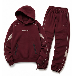 Men's Sports Tracksuit Moisture Wicking Hoodie and Jogger <b>Set</b> for Training Sessions - Product Image 6