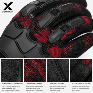 Gants de musculation personnalisés en maille à doigts complets, respirants, unisexes, pour la gym, le fitness, l'entraînement, antidérapants, OEM ODM - Product Image 6