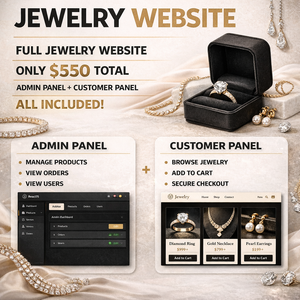 Sitio Web de Comercio Electrónico de Joyería Moderna (Todo Incluido) - Versión Empresarial de Marketing Digital por Correo Electrónico, SEO en Páginas, Activación Global - Product Image 3