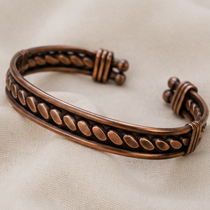 Traditional Ayurvedic Pure Copper Open Cuff Health Bracelet Luxury Metal Jewelry Promotional <b>Novelty</b> Gift - Product Image 4