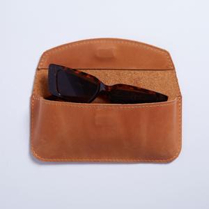 Luxury Genuine Leather <b>Glasses</b> Pouch Soft Cowhide <b>Case</b> Slim Handmade Vintage <b>Reading</b> Spectacles Cover Sleeve LGC-0104 - Product Image 4
