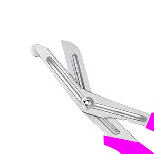 Ciseaux de traumatologie pour infirmières, instrument de premiers secours, 5,5 pouces, magenta, acier inoxydable de qualité allemande, pour bandages d'urgence médicale - Product Image 4