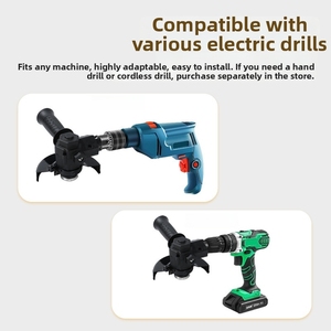 מתאם להמרת מקדחה חשמלית למטחנת זווית לחיתוך, שיוף וליטוש, כלי אוניברסלי להמרת מקדחה - Product Image 5