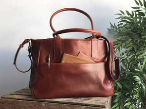 Nuevo Bolso de Mano de Viaje Elegante de Gran Capacidad con Doble Correa para el Hombro, Bolso de Mano de Cuero Genuino para Mujer, LTB-0258 - Product Image 5