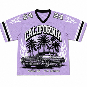 <b>Mens</b> Streetwear Boxy Fit Jersey Cropped Mesh Jersey Crew Neck Custom Boxy Fit Jersey Dry Mesh Tee - Product Image 6