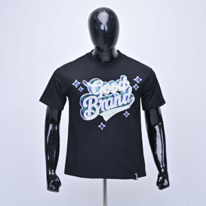 Camisetas de moda holgadas de algodón con lentejuelas bordadas, personalizables en color y logotipo, para hombre, cuello redondo, de gran tamaño, ¡las más vendidas! - Product Image 4