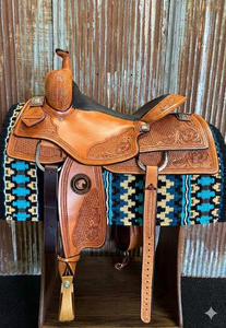 Silla de Montar Western de Cuero Marrón de Primera Calidad, con Asiento Acolchado, para Montar a Caballo, en Oferta - Product Image 3