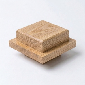 Capuchon de poteau d'escalier carré en bois massif EFS NPC05 avec design minimaliste, durable pour escalier - Product Image 2