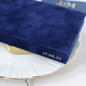 Tùy Chỉnh Nam Châm Hình Ảnh Hộp Quà Tặng Sang Trọng Nhung Cứng Nhắc Gói Đám Cưới Cho Album Kỷ Niệm Đám Cưới Lời Mời Bộ Với Ribbon - Product Image 4