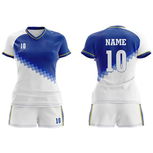 Maillot de football imprimé OEM pour femmes, uniforme de football pour filles, style sportswear, maillot et short de football, kit de football - Product Image 2