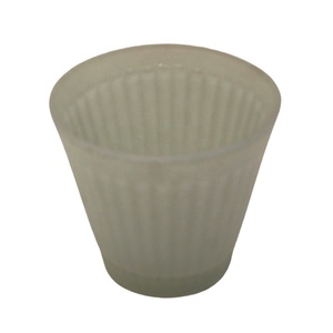 Portavelas de estilo clásico para decoración del hogar, Material de vidrio de Color verde mate, soporte votivo bonito, hecho a mano, personalizado - Product Image 4