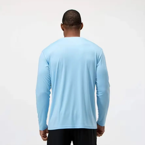 <b>Men's</b> Outdoor Fitness Running Casual long sleeve <b>T</b>-<b>Shirt</b> 100% Cotton Quick-Dry Long Sleeve Slim Fit Solid Color <b>Pocket</b> Knitted - Product Image 2