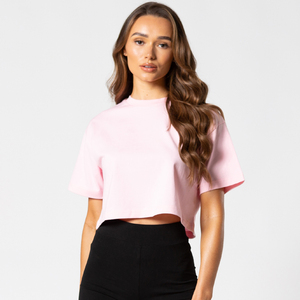 Wholesale Women 2 Piece Lounge Set Mauve Crop Top Short Sleeve T Shirt High Waist Joggers Sweatpants Matching Co-ord Sweatsuit - Product Image 5