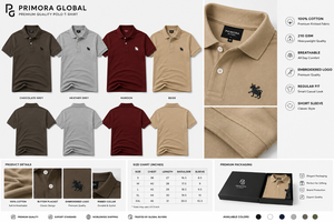 Camisetas de Golf Personalizadas Bordadas 100% Algodón, Tejido Transpirable, Fabricante de Tiruppur, Venta al Por Mayor - Product Image 2