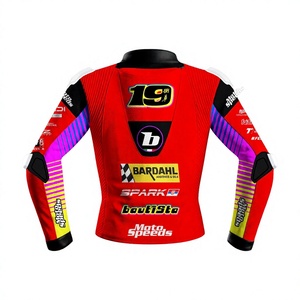 Alvaro Bautista WSBK Mens Leather 2026 <b>Racing</b> <b>Jacket</b>/Chaquetta Made To Measure Motorbike Riding Gear with Hump CE Level 2 - Product Image 2