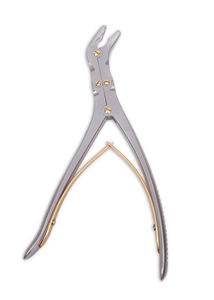 Pinza de corte ortopédica manual de doble acción Beyer Bone Rongeur, de acero inoxidable alemán, acabado Dall, instrumentos quirúrgicos - Product Image 6