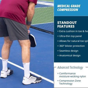 Calcetines Deportivos RTS OEM ODM Personalizados para Pickleball, de Spandex, Secado Rápido, Absorción de Humedad, Color Sólido, Uso Casual para Adultos, Verano - Product Image 6