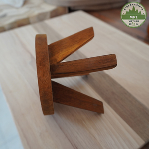 Couleur naturelle Grand support de pot de jardin Support de jardinière en bois Décoration de table intérieure Style moderne Motif de plante Fabriqué au Vietnam - Product Image 2