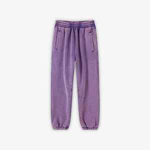ชุดวอร์มมีฮู้ดสีม่วงแบบยูนิเซ็กซ์ VIBE SEWN เสื้อซิปเต็มตัว กางเกงจ็อกเกอร์ สีพื้น ทรงลำลอง ใส่สบาย ผ้าฝ้าย 100% สำหรับฤดูหนาว - Product Image 5