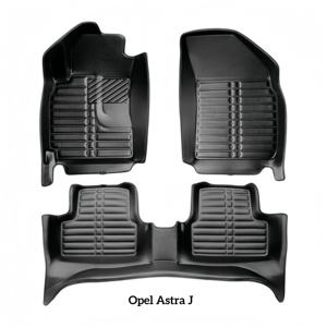 Tappetini Auto in Pelle di Lusso Resistenti alle Intemperie per <span class=keywords><strong>Opel</strong></span> Antara 2006-2015 Impermeabili Neri - Product Image 2