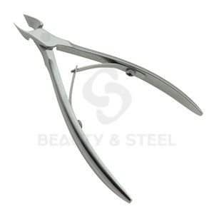 Professional Stainless Steel Cuticle Nipper Wide Jaw Opening Curved Blade for Finger Nail Cutting Precision Manicure Tool Double - Product Image 2