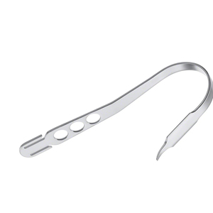 Retractor de Rodilla Curvo Hohmann con Palanca Ósea, 180 Grados, Punta Cilíndrica Larga de 10.12 mm, Ancho de 4 mm, Instrumento de Cirugía Ósea de BRITTON IMPEX - Product Image 1