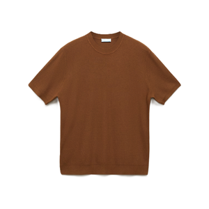 เสื้อยืดถักแบบมีโครงสร้าง คอกลม แขนสั้น ผ้าฝ้ายออร์แกนิค 100% สีสันปรับแต่งได้ พิมพ์โลโก้ตามสั่ง มีตัวอย่างฟรี - Product Image 1