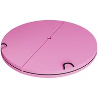 Tapis de protection pliable rose pour l'entraînement de danse et l'exercice, rembourrage pour barre de pole dance avec poignées de transport et tapis en mousse EPE