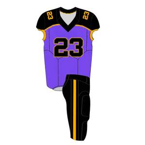 ชุดฟุตบอลแบบกำหนดเอง เสื้อเจอร์ซีย์แบบซับลิเมชั่น ผ้าทวิลล์ลายอเมริกัน ชุดกีฬาคุณภาพดี ราคาดีที่สุด สำหรับผู้ใหญ่ ขาสั้น ผ้าโพลีเอสเตอร์ 100% - Product Image 4