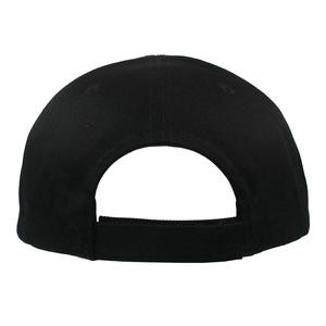 Gorra Unisex de 6 Paneles con Cierre a Presión, Color Negro Sólido, Algodón, Ajustable, Estilo Casual - Product Image 4