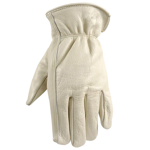 Guantes de trabajo transpirables y cómodos para la seguridad de las manos, precio al por mayor, guantes de trabajo de cuero vacuno de alta calidad para la seguridad al conducir. - Product Image 6