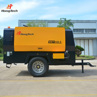 Compresseurs d'air portables diesel à vis haute pression 450 CFM 145 psi 12,5 m/min 118 kW avec moteur Yuchai pour l'exploitation minière et le forage 10 bars