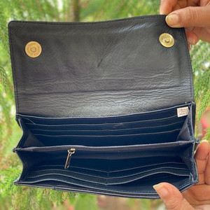 กระเป๋าสตางค์หนังวัวสำหรับผู้หญิงกระเป๋าสตางค์สำหรับ2024หนังวัวแท้ดีไซน์หรูหราคลาสสิกสินค้าใหม่ - Product Image 6