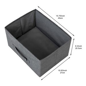 Cassettiera a 3 livelli con struttura in metallo e cassetti in tessuto con apertura facilitata, unità di archiviazione con piano in legno per cameretta o camera da letto - Product Image 6
