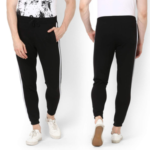 Pantalon décontracté en toile pour homme, personnalisé, en polaire, taille élastique, polyester/coton, haute qualité, effet délavé, vente en gros - Product Image 4