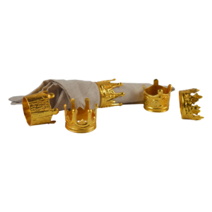 Porte-serviettes Couronne Argentée pour Mariage, Restaurant, Vaisselle de Table, Décoration de Fête Festive, Fournitures en Gros, Anneau de Serviette Designer - Product Image 3