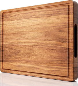 Planche à découper en bambou naturel haut de gamme, planche de cuisine en bambou robuste, planche de boucher résistante, compatible lave-vaisselle - Product Image 4