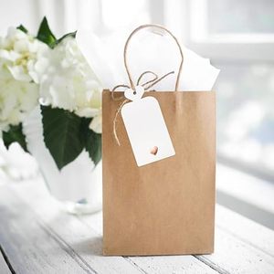 Etiquetas de Papel Rectangulares Personalizadas con Impresión de Corazón en Dorado y Acabado Mate para Etiquetado de Ropa - Product Image 2