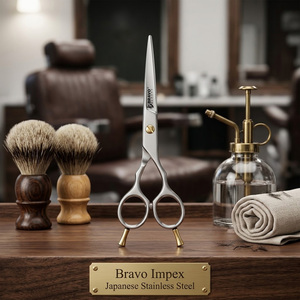Professional Barber Hair Shears Stainless Steel Cutting Scissors Sharp Edge Tool High Hardness Set Tool Kit Equipment Salon - Product Image 1
