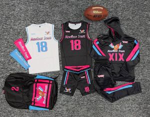 Conjunto de Uniforme de Baloncesto NewRock Stars, Sublimado, de Secado Rápido, Camiseta sin Mangas, Pantalones Cortos, Sudadera con Capucha, Unisex, para Adultos, Ropa Deportiva para Todas las Temporadas - Product Image 2