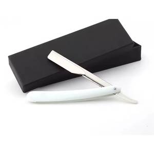 Straight Razor Stainless Steel <b>Blade</b> Plastic Handle Single <b>Blade</b> For Men <b>Barber</b> Shop Use - Product Image 5
