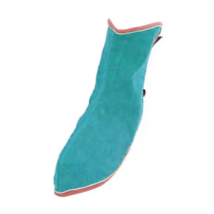 Couvre-chaussures de sécurité industriels robustes en cuir de vachette pleine fleur ignifuge et imperméable, protection contre la chaleur et les étincelles - Product Image 4
