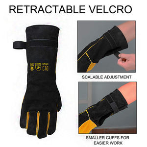 Guantes de Soldadura de Cuero de Alta Calidad, Ecológicos, Ligeros, de Uso Diario, Estilo Sencillo, Protegen las Manos de Chispas, Calor y Cortes de Metal - Product Image 6
