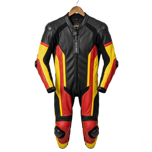 Traje de Carreras de Cuero Personalizado para Motocicleta, Diseño de Logotipo Personalizado y Servicio de Ajuste - Product Image 3