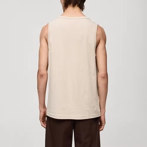 Camiseta sin mangas acanalada para hombre, personalizada al por mayor, para gimnasio, culturismo, verano, camiseta interior muscular - Product Image 4